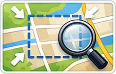 Buscar en el mapa actual